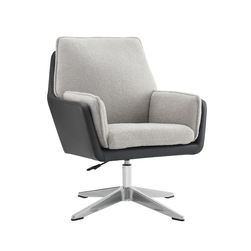 Marcia Swivel Sherpa Chair Accent Chair