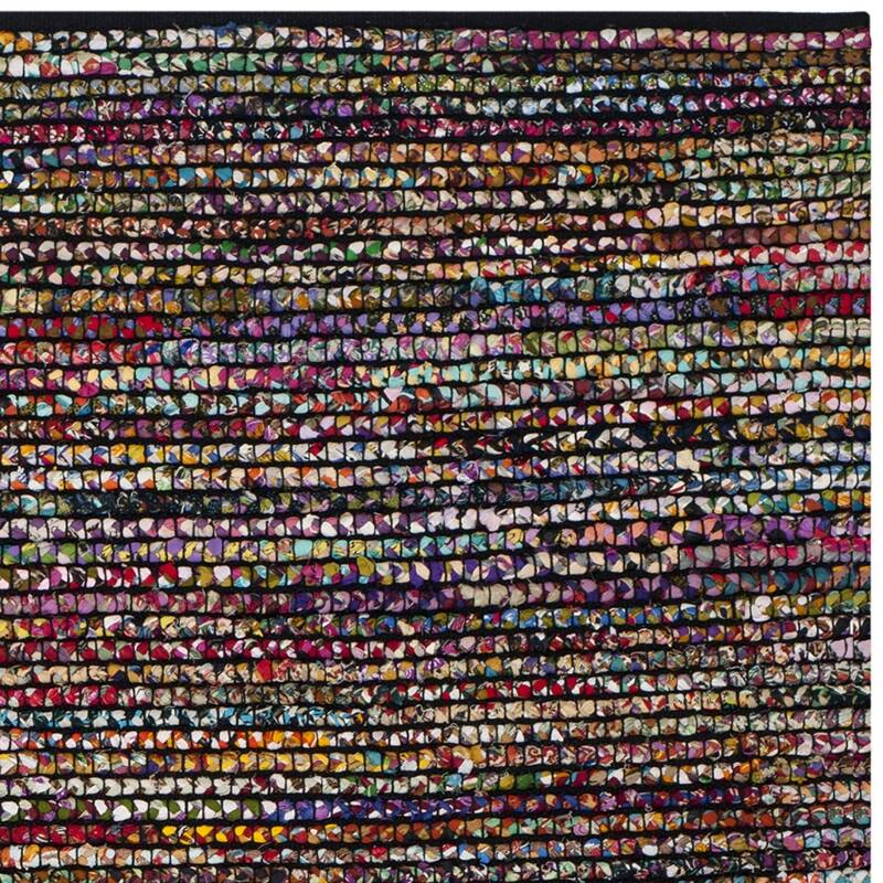 Area Rug 9x12 Handmade Braided Cotton Jute Flat Weave - Living Room Bedroom - 144 x 108