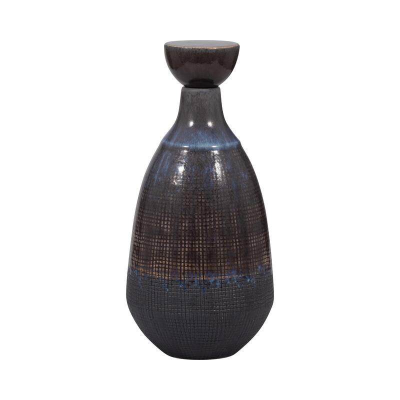 Sagebrook Home Neader Ceramic Vase - Stoneware, Novelty, Textured Gradient