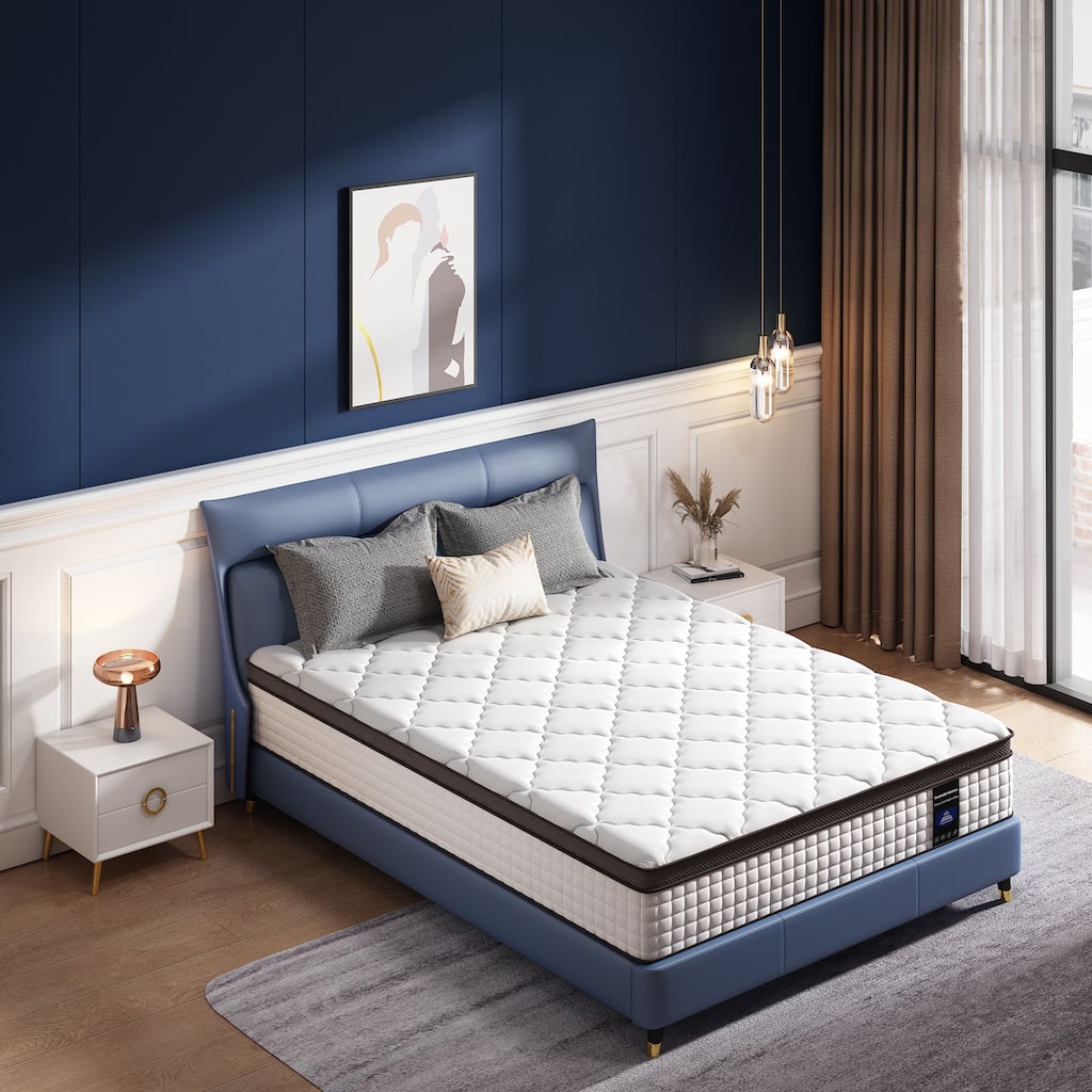 14 Inch Queen and King Memory Foam Hybrid Mattress,Medium Firmness,Edge Support Mattress in a Box