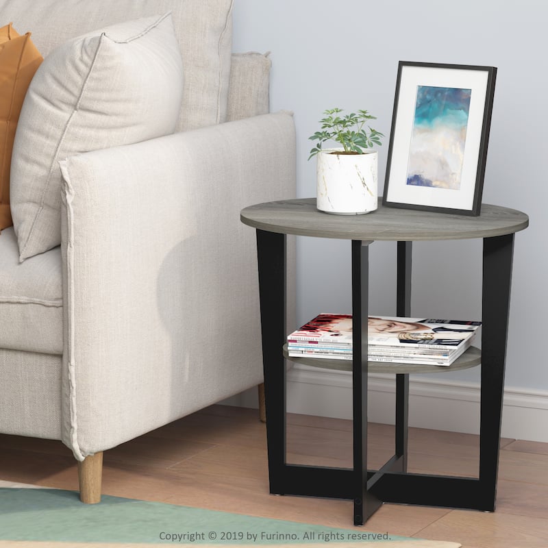 Furinno JAYA Oval End Table