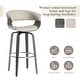 preview thumbnail 87 of 167, Glitzhome Set of 2 or 4 Modern Counter & Bar Height Wooden Swivel Bar Stools