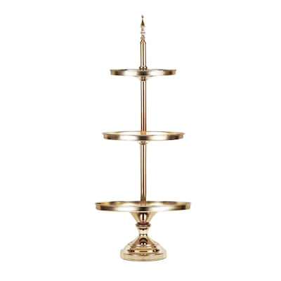 3-Tier Classic Round Cake Stand Dessert Display 37in