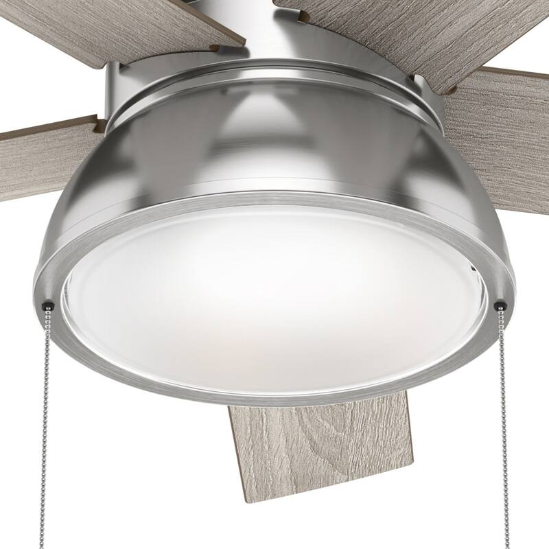 Hunter 44" Lilliput Indoor Ceiling Fan with LED Light, Pull Chain - Modern Industrial, Farmhouse - Exclusive SureSpeed!