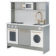 preview thumbnail 8 of 6, Teamson Kids - Little Chef Berlin Modern Play Kitchen - Grey / White