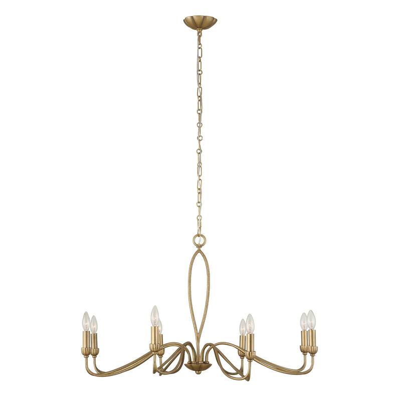 Uttermost Corella 8 Light Chandelier - 40"W x 40"D x 23"H
