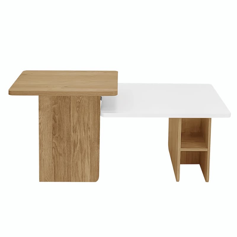 Set of 2 Nesting Coffee Tables, Farmhouse Style