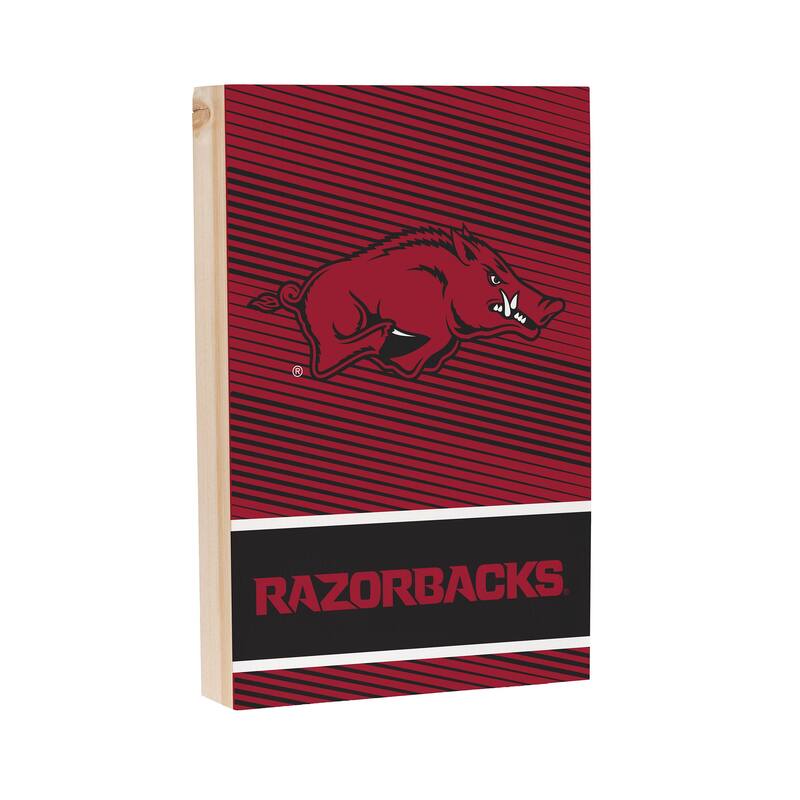 University of Arkansas Wooden Tabletop Mantel Shelf Sign