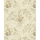 preview thumbnail 2 of 6, Seabrook Designs Carola Floral Vase Unpasted Wallpaper 20.5 in. W x 33 ft. L - Metallic Eggshell & Honey