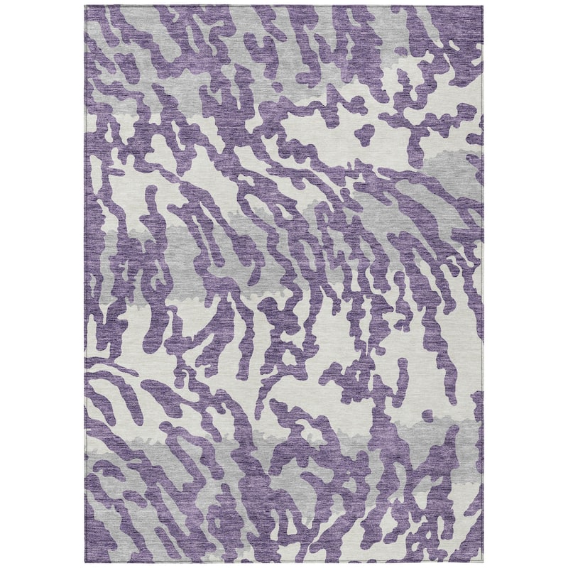 HomeRoots Animal Print Transitional Rectangle Outdoor Rug