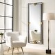 preview thumbnail 2 of 3, Uttermost Cornerstone Oversized Mirror - 6.875'' H X 28.875'' W X 2'' D