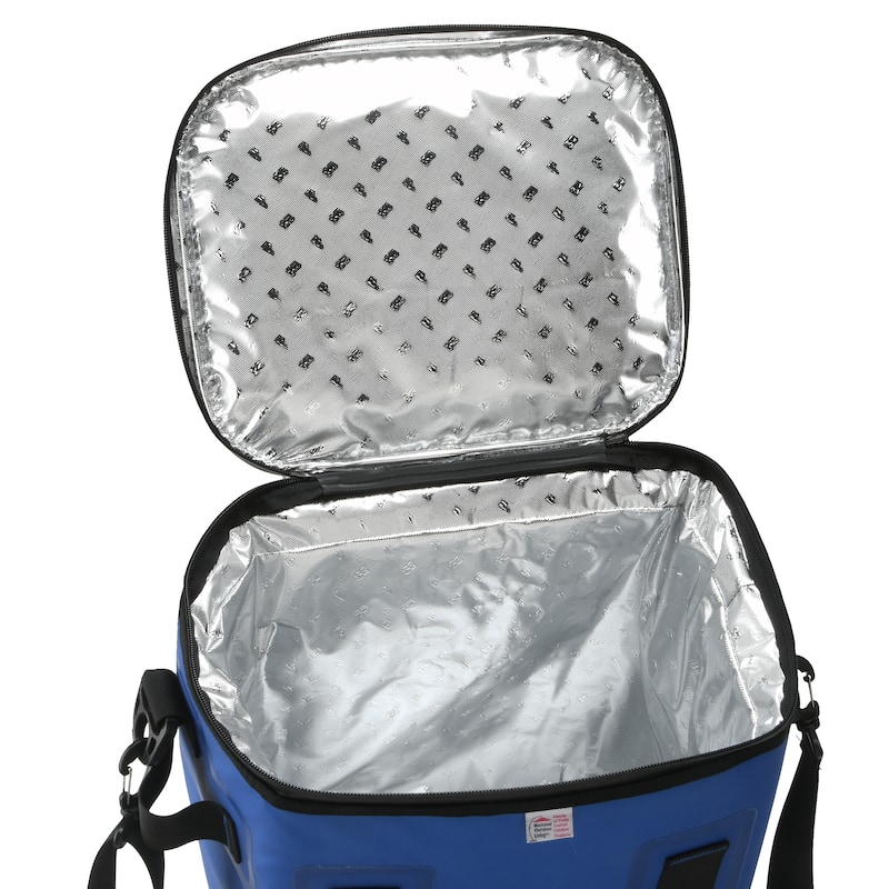 15" Easy Tote Soft Cooler Blue with Black Trim