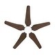 preview thumbnail 20 of 36, 52-Inch Ceiling Fan with Light and 5 Wood Blades, Dimmable LED with Memory Function, DC Motor, IP65 Rated