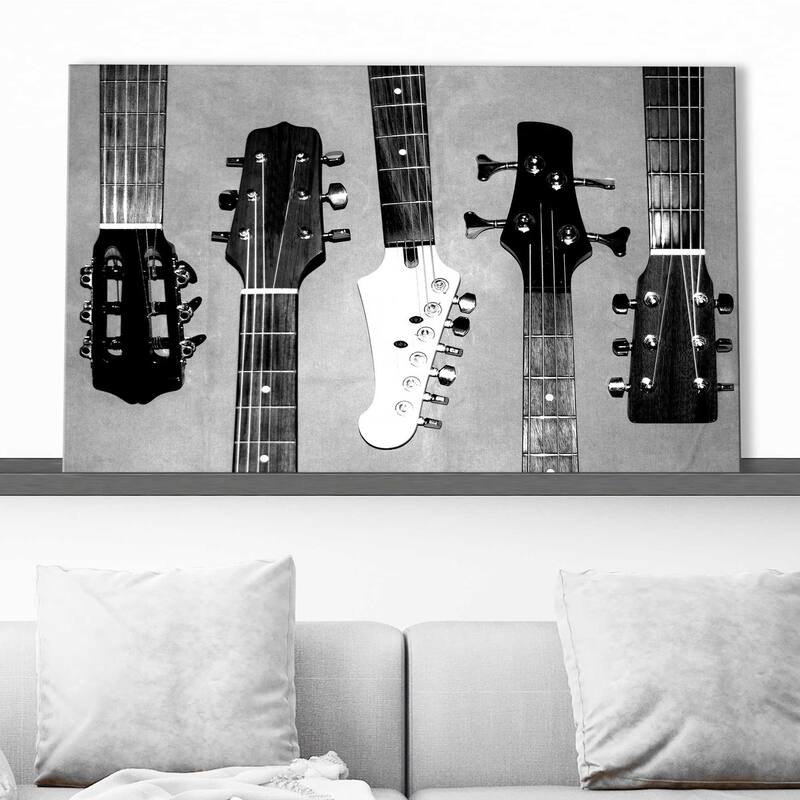 "Guitar Head I " by Katrina Craven Print on Canvas