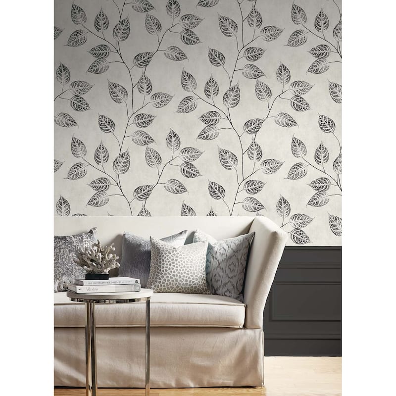 Seabrook Designs Branch Trail Silhouette Nonwoven Unpasted Wallpaper