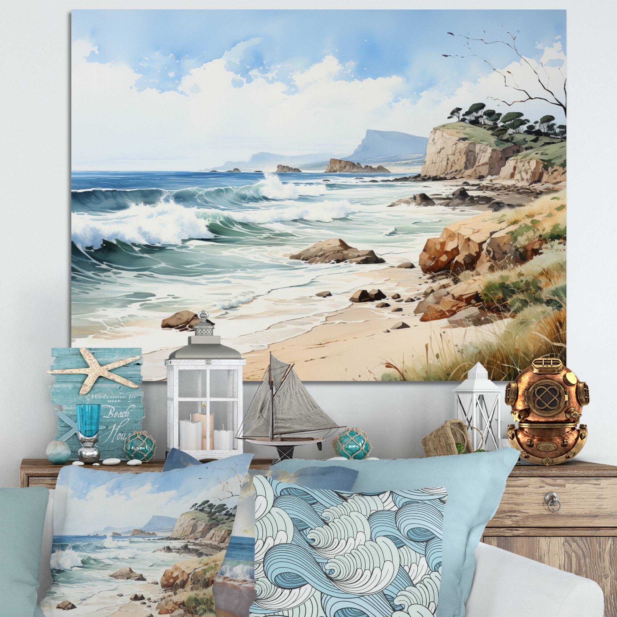 Nautical & Coastal Wrapped Canvas - Bed Bath & Beyond