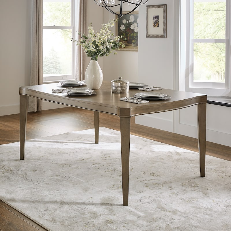 Cesky Antique Taupe Wood Extending Dining Table - Taupe