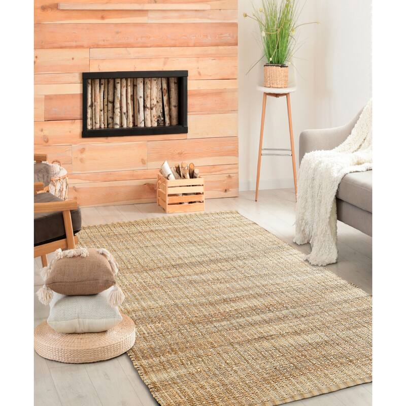 Sevita Jute Geometric Area Rug