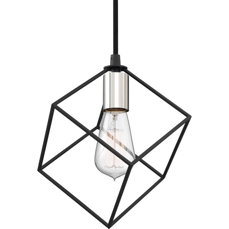 Holograph 1-Light Mini Pendant in Earth Black
