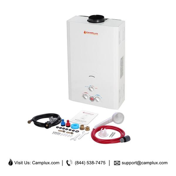 Camplux 12L 3.18 GPM LP High Capacity Indoor Tankless Water Heater