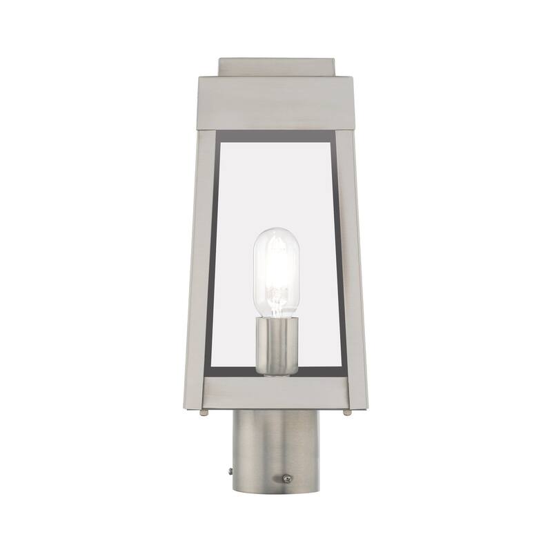 Livex Lighting Oslo Single Light 15" Tall Outdoor Single Head Post