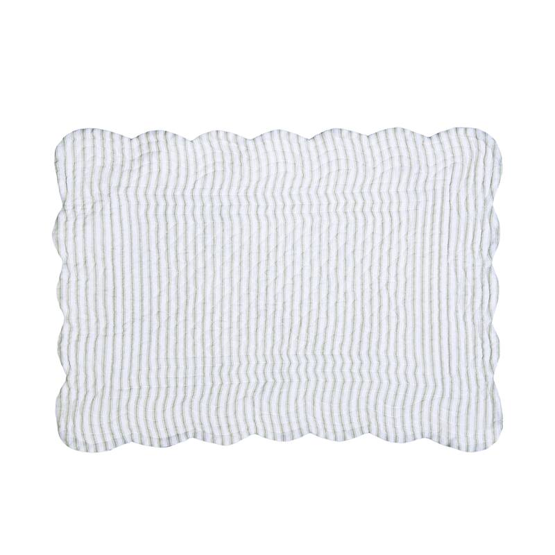 Lavender Fields Reversible Machine Washable Scallop Quilt Placemats Set of 6