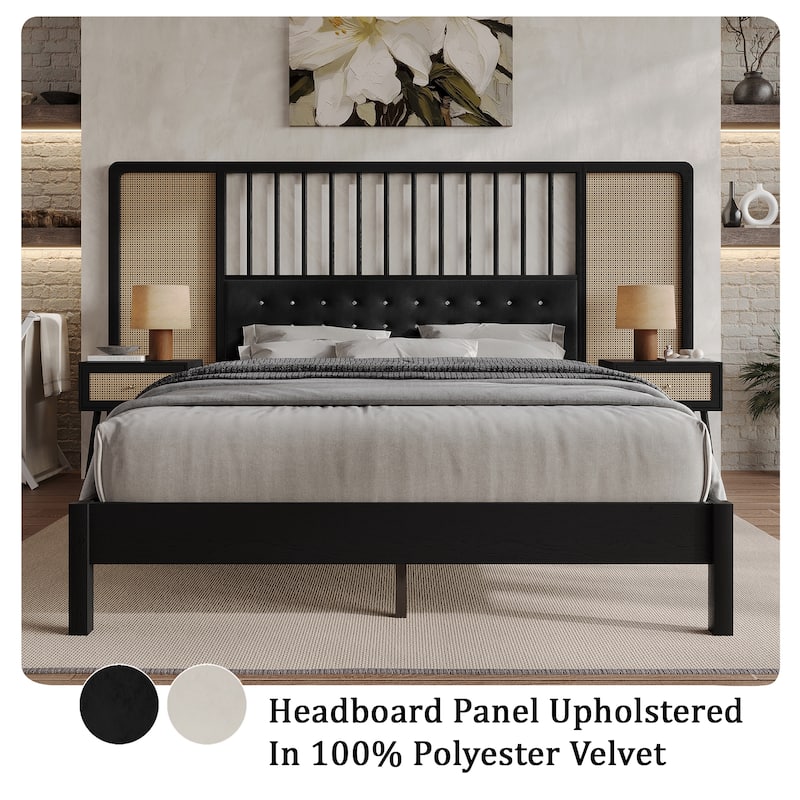 CraftPorch Sophisticated Wall Bed with 2 Nightstand