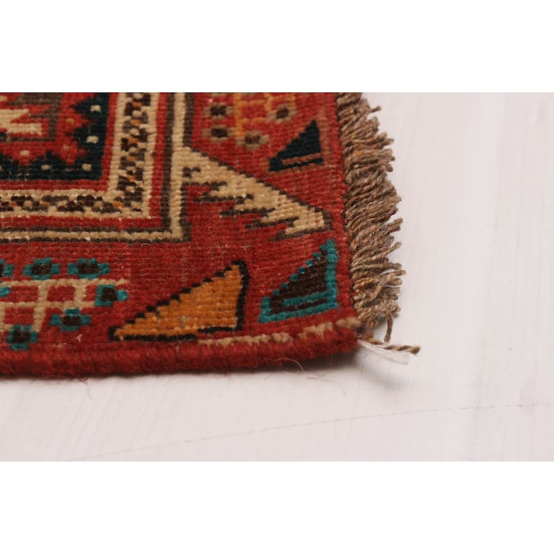 ECARPETGALLERY Hand-knotted Melis Red Wool Rug - 5'6 x 8'4