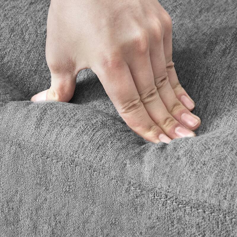 Modern Wooden Barrel Swivel Accent Chair Upholstery Armchair for Living Room