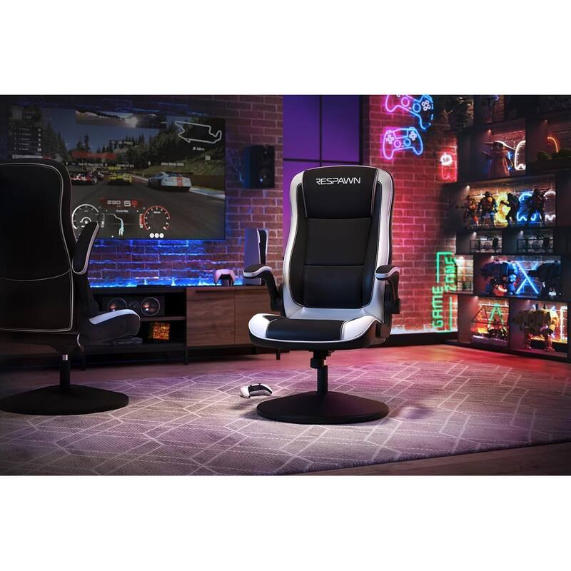 RESPAWN 800 Gaming Chair Floor, Swivel Rocker Gaming Chair, High Back Ergonomic Floor Gaming Chair for Kids and Adults