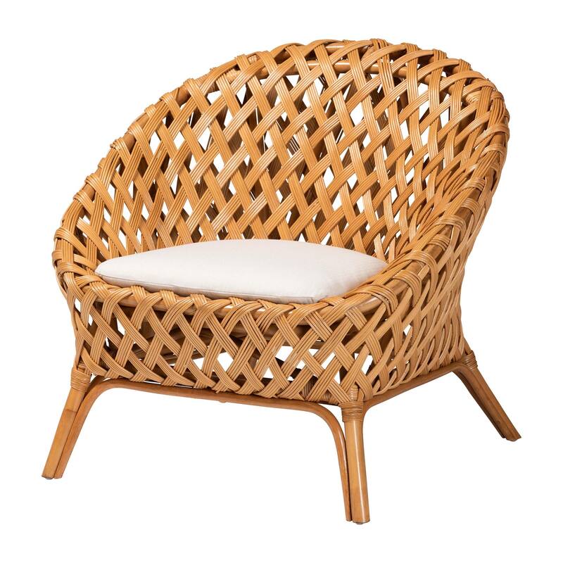 Robista Bohemian Natural Rattan Accent Chair - Brown