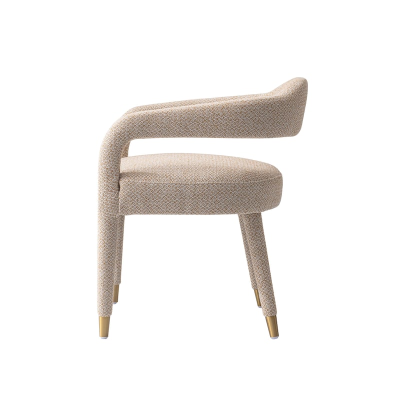Manhattan Comfort Modern Aspen Tweed Dining Armchair