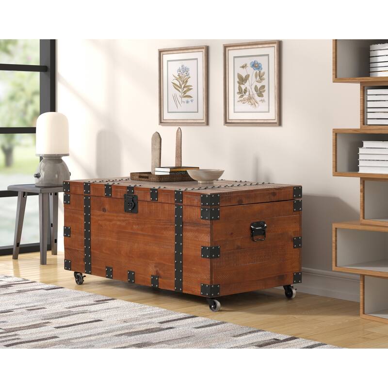 Brenton Natural Reclaimed Wood 41" Trunk Table