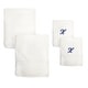 preview thumbnail 8 of 26, Sweet Kids 2-piece White Turkish Cotton Bath and Hand Towel Set with Royal Blue Monogrammed Initial X - White