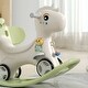 preview thumbnail 5 of 20, Rocking Horse for Toddlers, Balance Bike Ride On Toys with Push Handle,Backrest and Balance Board for Baby Girl and Boy