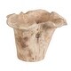 preview thumbnail 4 of 5, Uttermost Teak Flow White Wash Outdoor Bowl