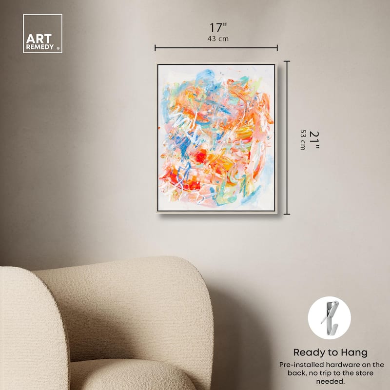Swirling Hues I Canvas by Art Remedy
