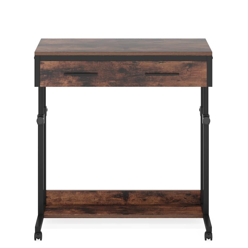 Mobile Portable Laptop Standing Desk with Drawers