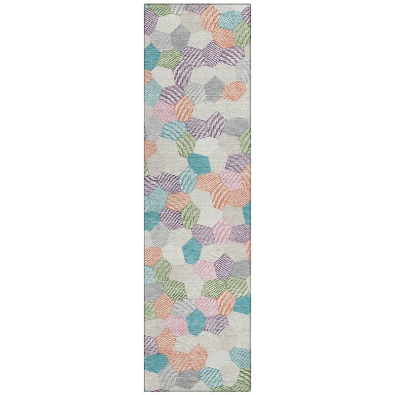 Machine Washable Indoor/ Outdoor Modern Loyd Chantille Rug