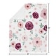 preview thumbnail 4 of 3, Burgundy Pink Watercolor Floral Girl Baby Receiving Security Swaddle Blanket - Blush Maroon Rose Shabby Chic Flower Farmhouse