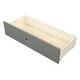 preview thumbnail 7 of 15, Twin Wood Platform Kids Bed with 2-Drawers, Durable White Finish, Solid Wood Frame, Headboard & Footboard, Easy Assembly, Grey