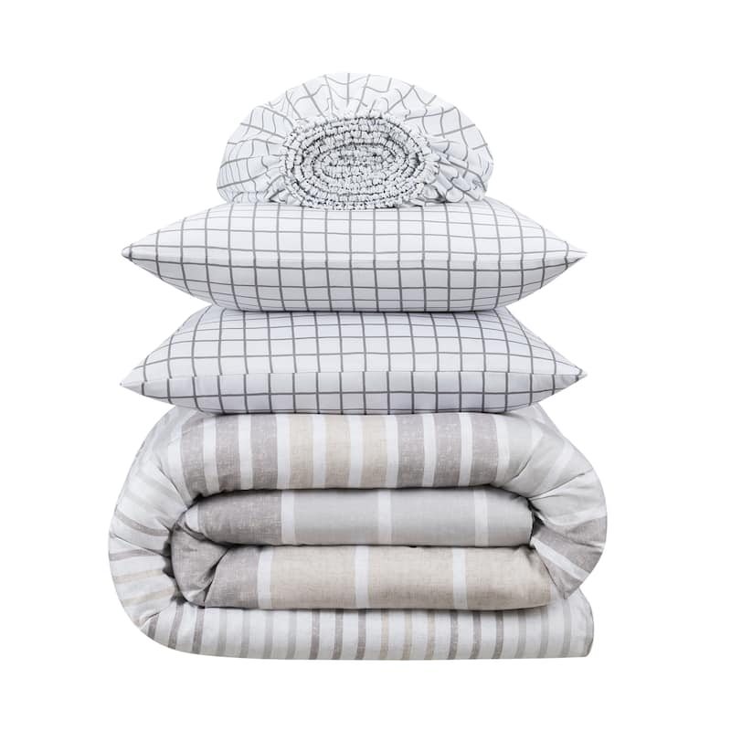 Serta Simply Clean Conrad Antimicrobial Bedding Set with Sheets
