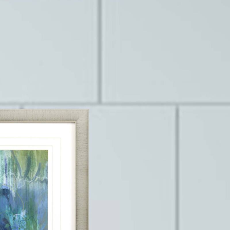 Botanical Illusion S/2 Framed Art Giclee Under Glass - Blue