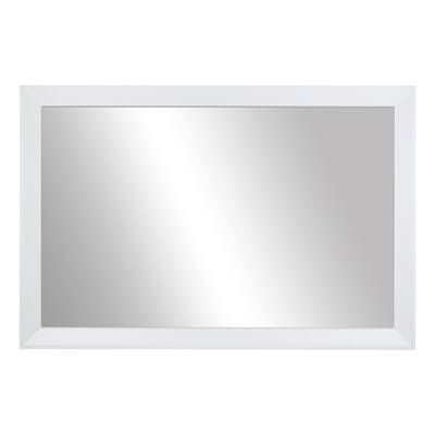 Frame My Mirror White Framed Vanity Mirror, LaRue Design