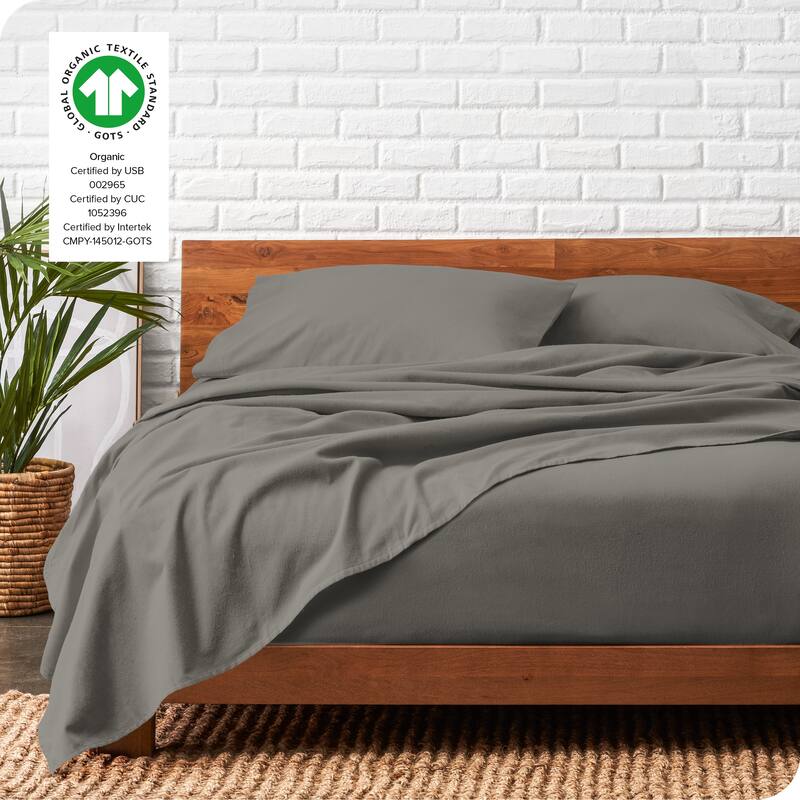 Bare Home Organic Cotton Flannel Sheet Set