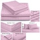 preview thumbnail 101 of 116, Home Sweet Home Dream Striped 1200 TC Cotton Deep Pocket Bed Sheet Set