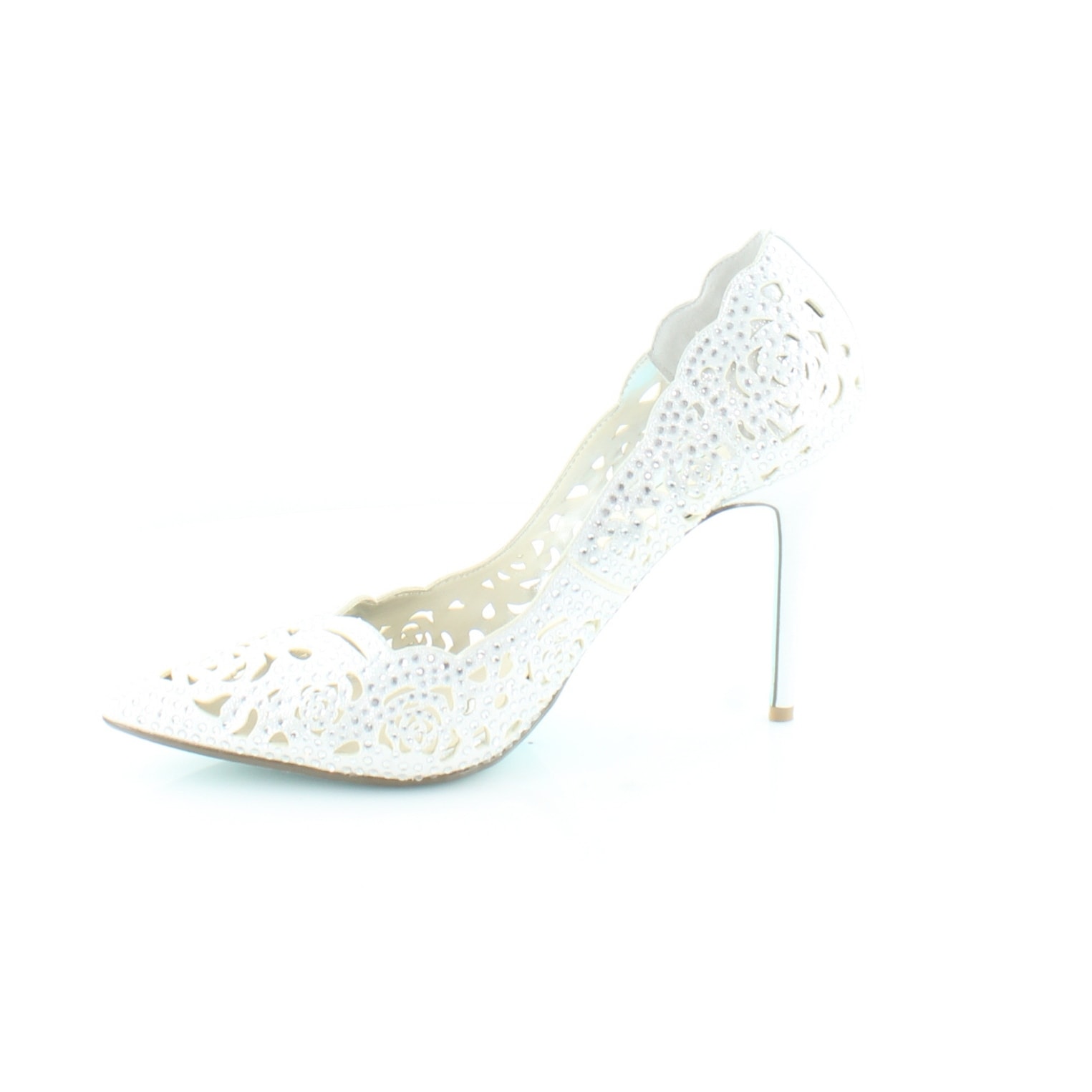 betsey johnson silver heels
