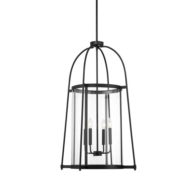 Savoy House 3-2406-4 Rosedale 4 Light 23" Wide Taper Candle Pendant - Matte Black