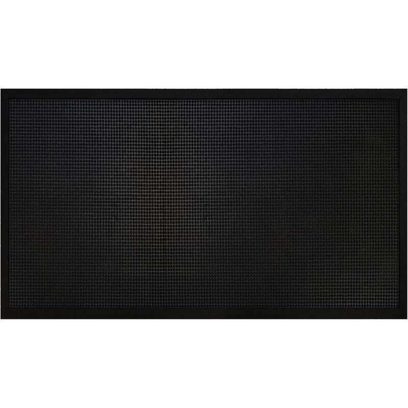 A1HC New Natural Rubber Premium Scrapper Door Mats-Keeps Mud and Dirt Away - 36"x47" - Rubber Stud Mat