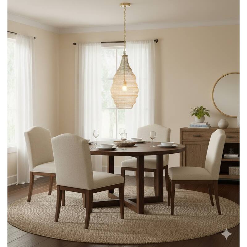 1 Light Gold Powder Chain Basket Light